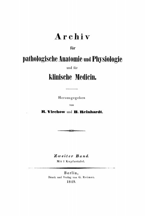 Cover image for book Rudolf Virchow: Archiv für pathologische Anatomie und Physiologie und für klinische Medicin. Band 2