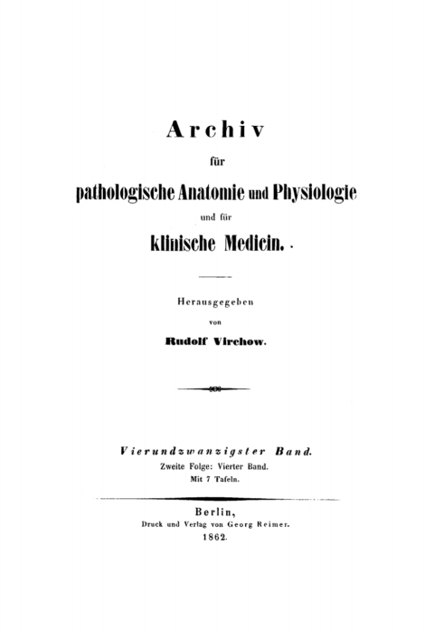Cover image for book Rudolf Virchow: Archiv für pathologische Anatomie und Physiologie und für klinische Medicin. Band 24