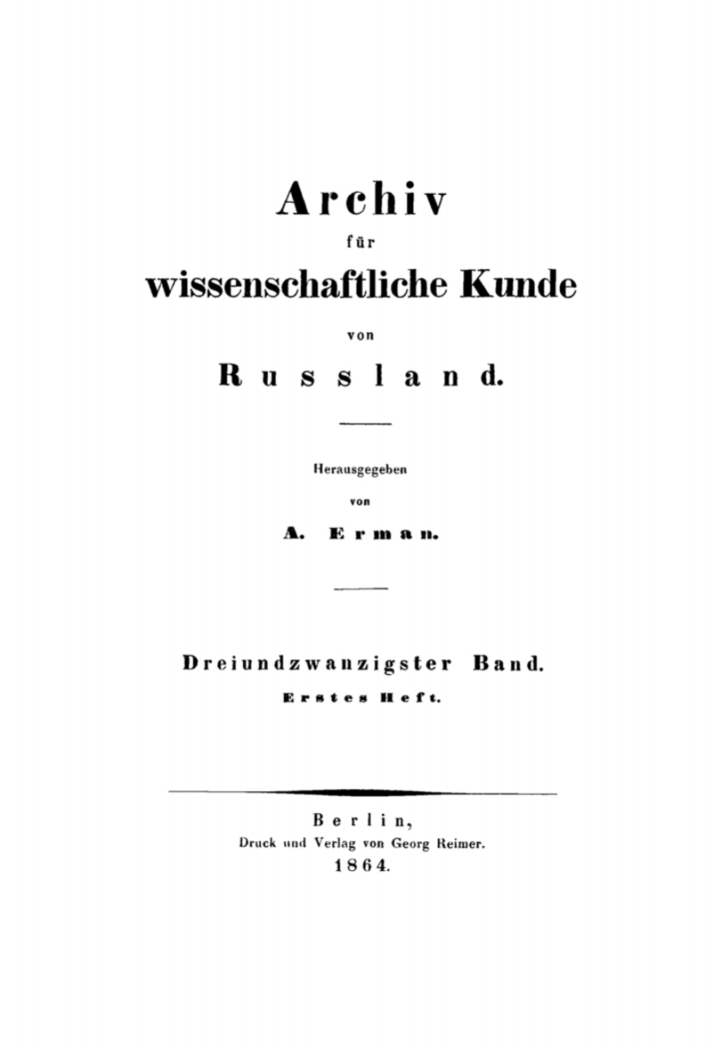 Page Fidelity Archiv für wissenschaftliche Kunde von Russland. Band 23; $148.73