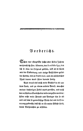 Eliza Fowler Haywood: Der unsichtbare Kundschafter. Teil 1