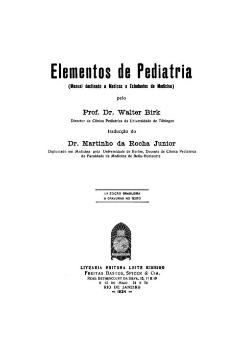 Cover image for book Elementos de Pediatria