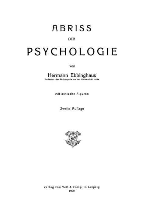 Abriss der Psychologie 