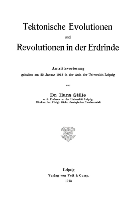 Cover image for book Tektonische Evolutionen und Revolutionen in der Erdrinde