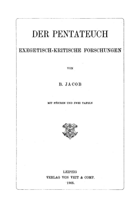 Cover image for book Der Pentateuch