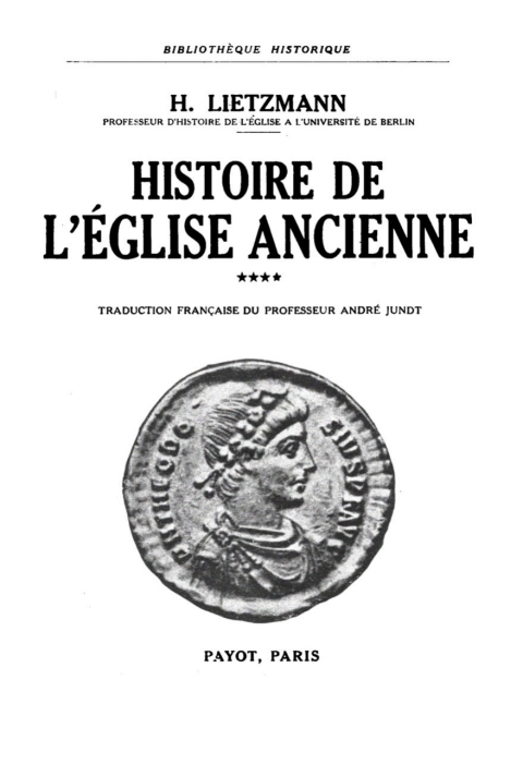 Cover image for book L’époque des pères de l'Eglise jusqu' au V-e siècle