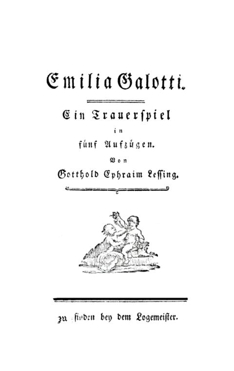 Cover image for book Emilia Galotti