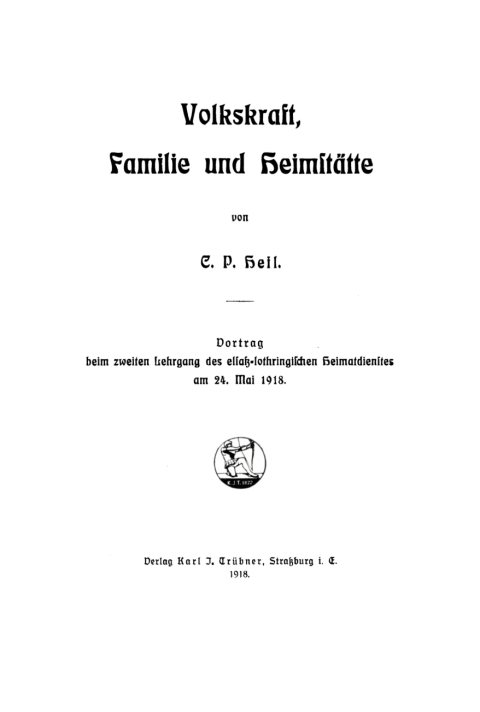 Cover image for book Volkskraft, Familie und Heimstätte
