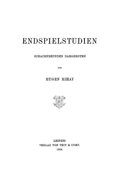 Cover image for book Endspielstudien