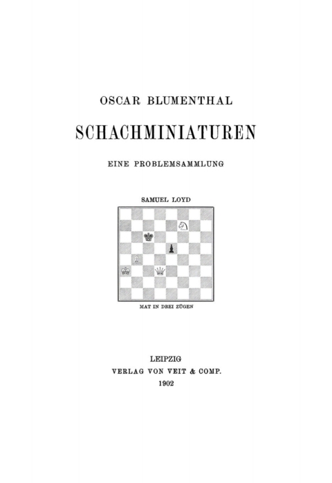 Cover image for book Schachminiaturen
