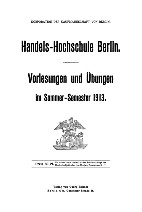 Cover image for book Sommer-Semester 1913