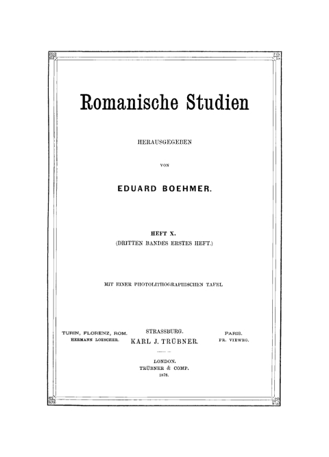 Cover image for book Romanische Studien. Heft 10