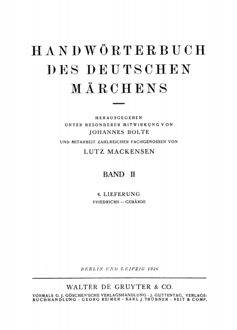 Cover image for book Friedrichs – Gebärde