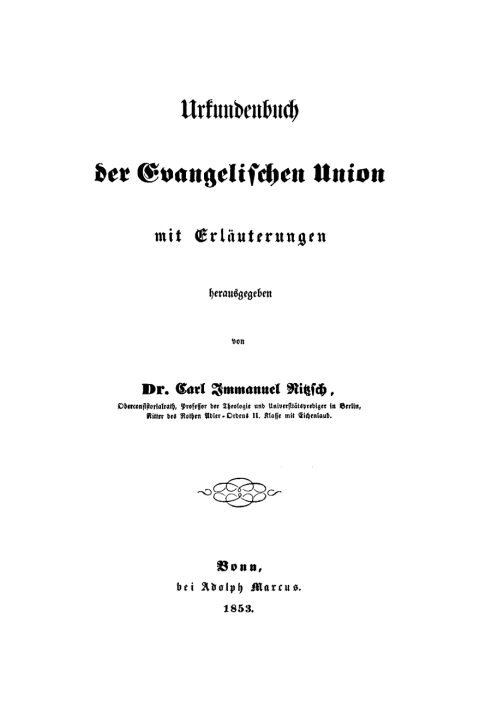 Cover image for book Urkundenbuch der Evangelischen Union