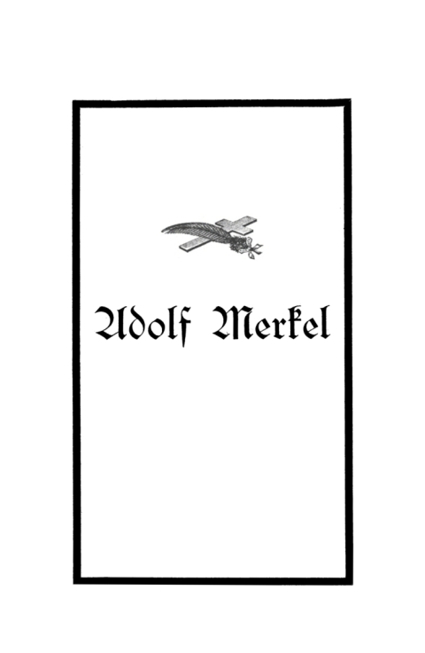 Adolf Merkel 