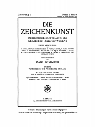 Die Zeichenkunst. Lieferung 7
