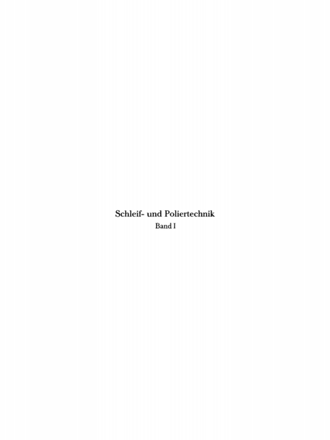Cover image for book Das Schleifen in der Metallbearbeitung