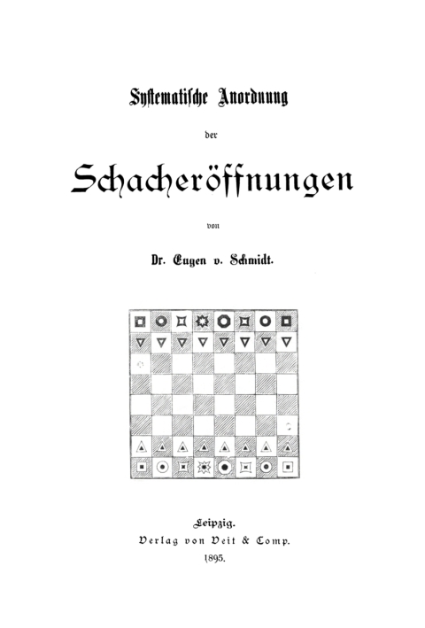 Cover image for book Systematische Anordnung der Schacheröffnungen