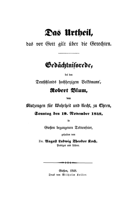 Cover image for book Das Urtheil das vor Gott gilt über die Gerechten