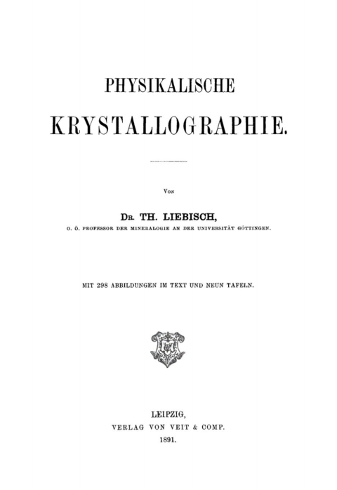 Cover image for book Physikalische Krystallographie