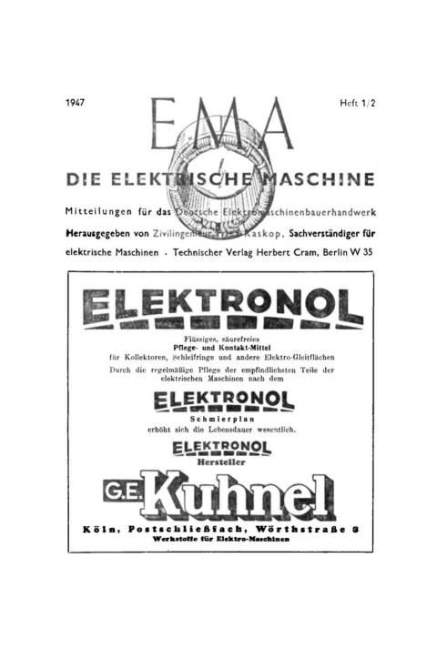 Cover image for book Die Aufgaben und der Einsatz des Elektromaschinenbauerhandwerkes im Rahmen des Wiederaufbaues der deutschen Friedenswirtschaft