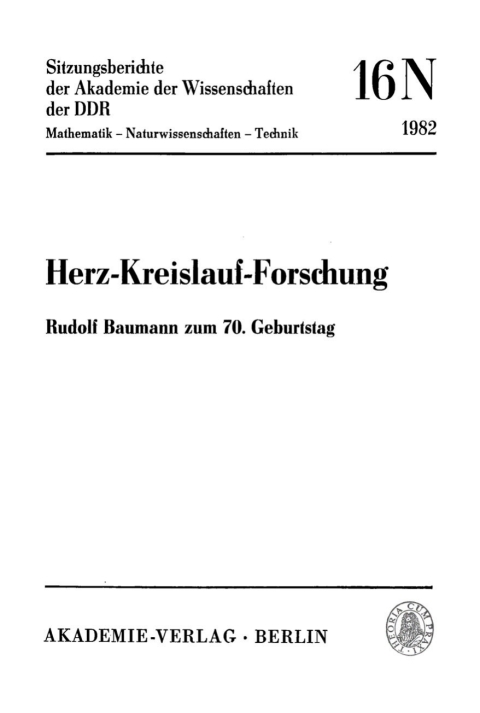 Cover image for book Herz-Kreislauf-Forschung