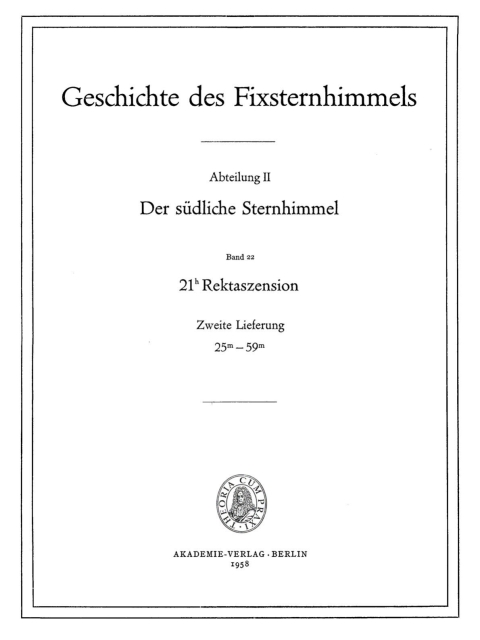 Cover image for book 21h Rektaszension, Lieferung 2: 25m–59m