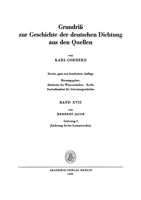 Cover image for book (Lieferung 54 des Gesamtwerkes)