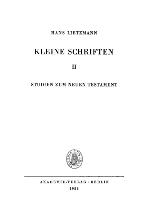 Cover image for book Studien zum Neuen Testament