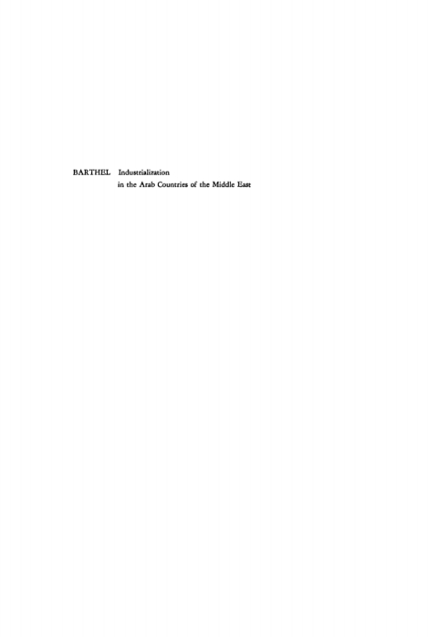 Cover image for book Industrialization in the Arab Countries of the Middle East