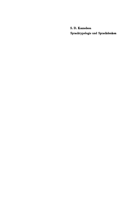 Cover image for book Sprachtypologie und Sprachdenken