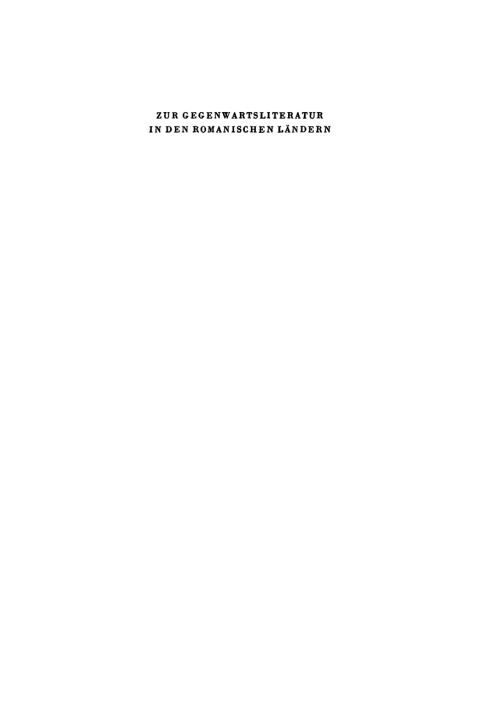 Cover image for book Zur Gegenwartsliteratur in den romanischen Ländern. Teil 1/2