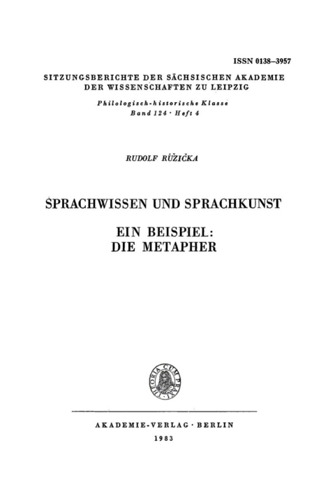 Cover image for book Sprachwissen und Sprachkunst
