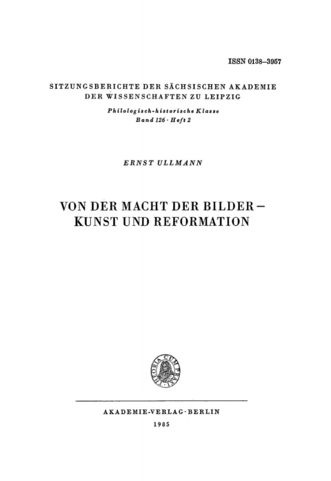 Cover image for book Von der Macht der Bilder – Kunst und Reformation
