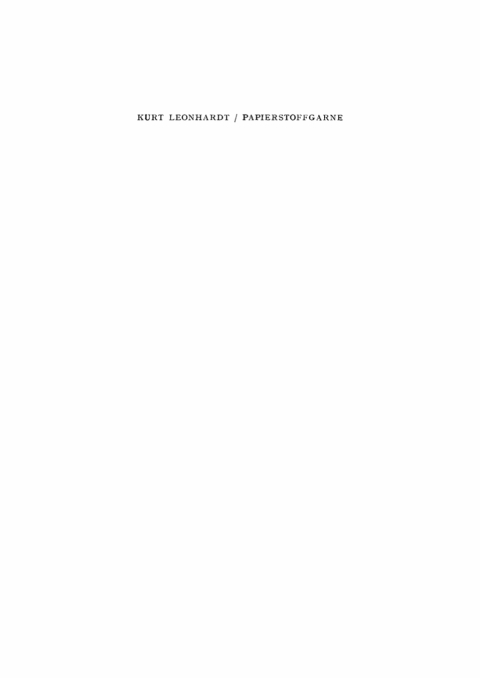 Cover image for book Papierstoffgarne
