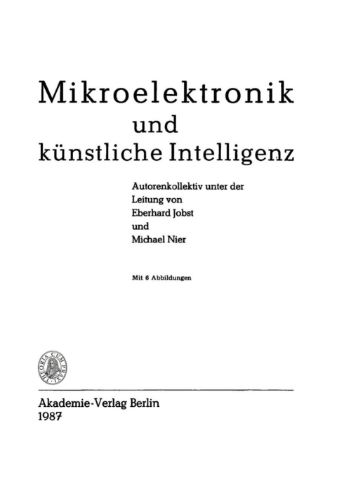 Cover image for book Mikroelektronik und künstliche Intelligenz
