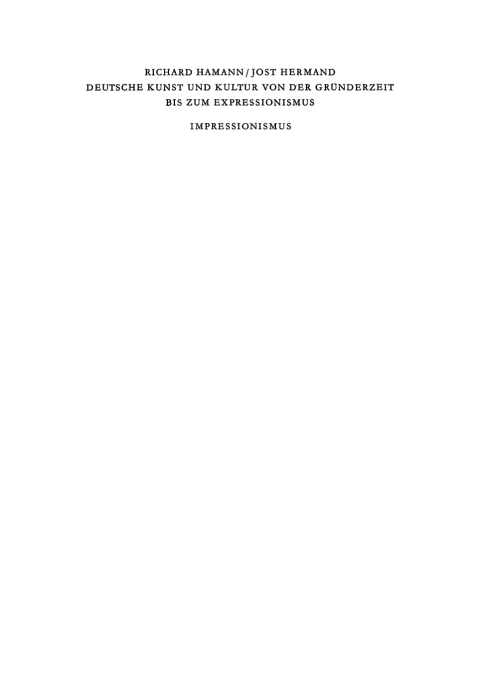 Cover image for book Impressionismus