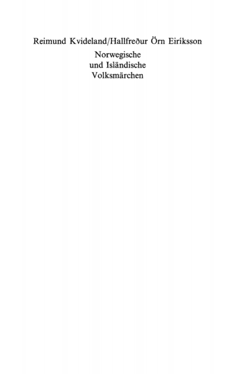 Cover image for book Norwegische und isländische Volksmärchen