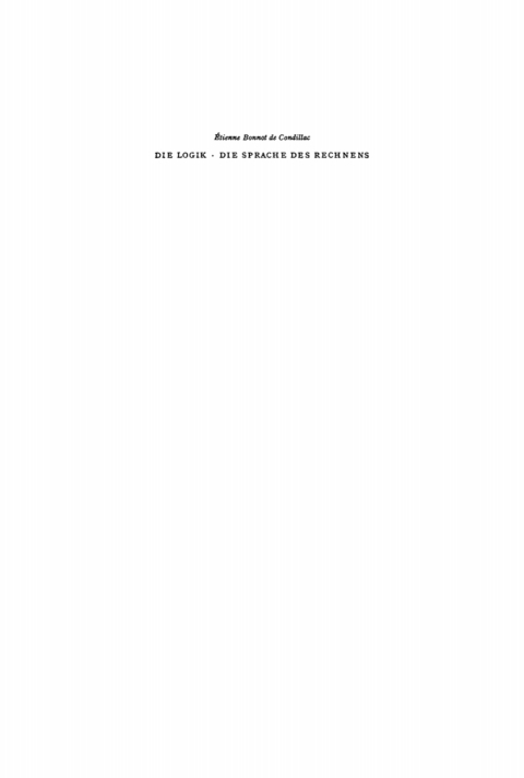 Cover image for book Die Logik oder die Anfänge der Kunst des Denkens. Die Sprache des Rechnens