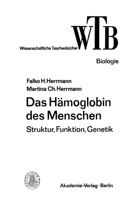 Cover image for book Das Hämoglobin des Menschen