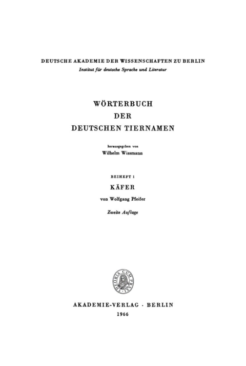 Cover image for book Käfer
