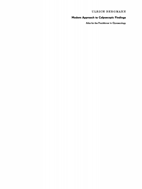 Cover image for book Modern Approach to Colposcopic Findings