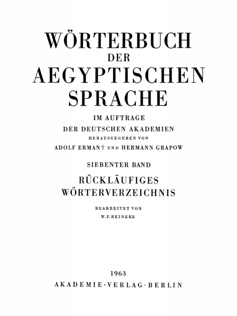 Cover image for book Rückläufiges Wörterverzeichnis