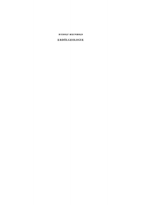 Cover image for book Erdölgeologie