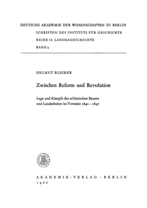 Cover image for book Zwischen Reform und Revolution