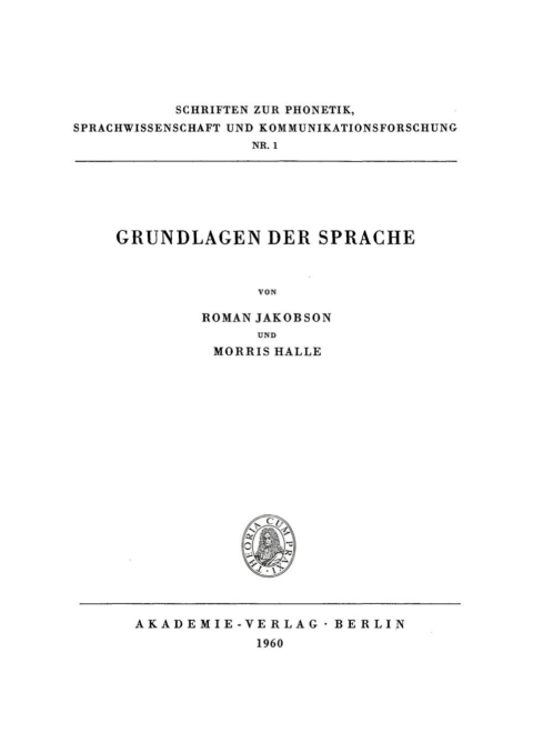 Cover image for book Grundlagen der Sprache