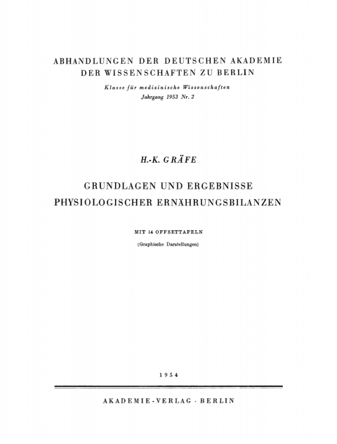 Cover image for book Grundlagen und Ergebnisse physiologischer Ernährungsbilanzen
