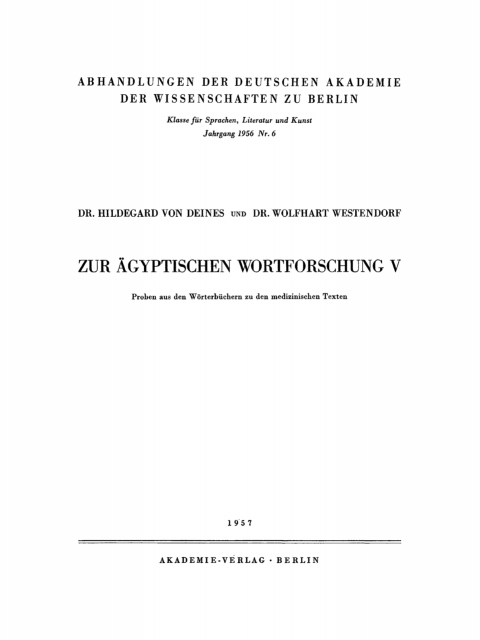 Cover image for book Proben aus den Wörterbüchern zu den medizinischen Texten