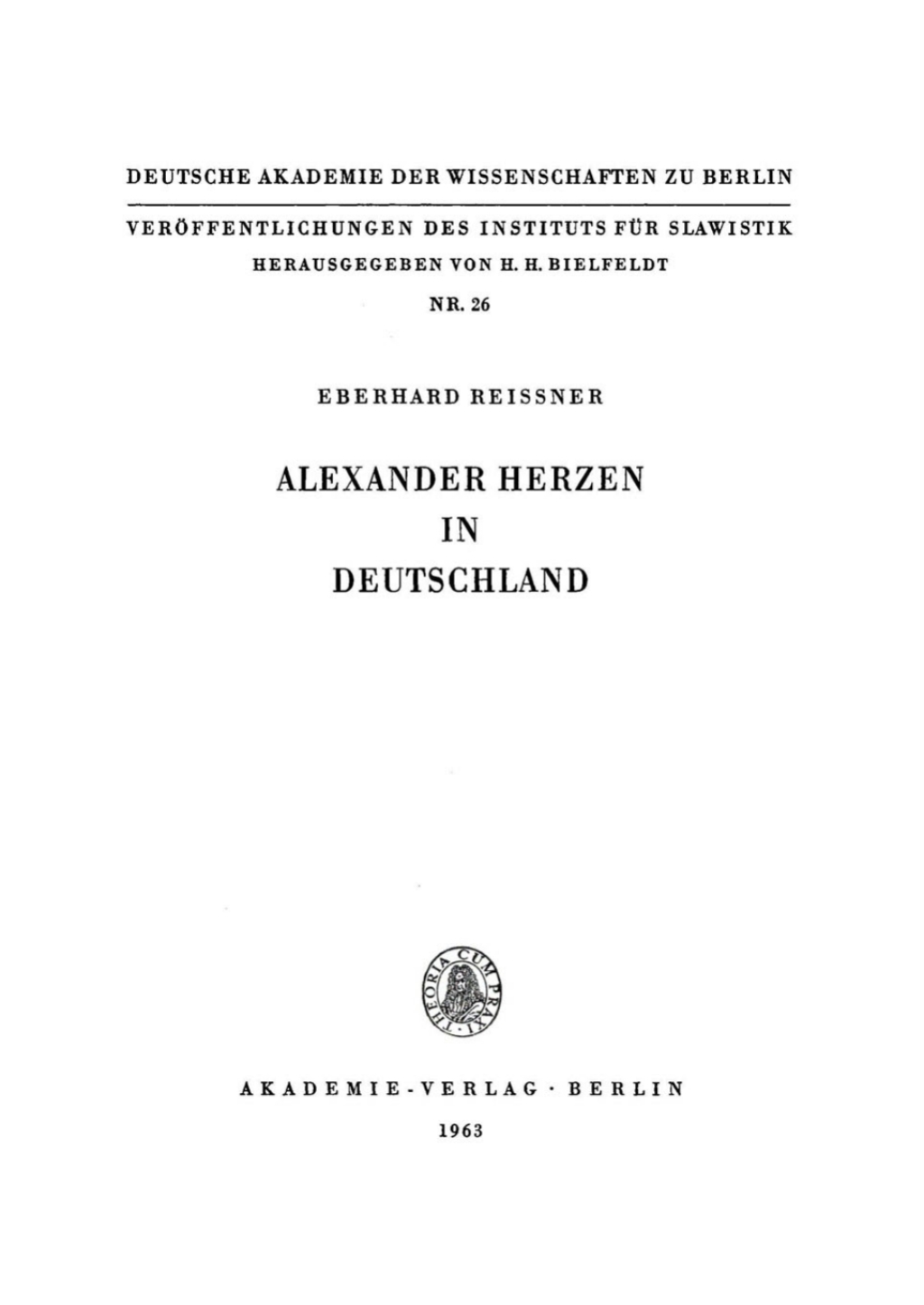 Page Fidelity Alexander Herzen in Deutschland; $174.26