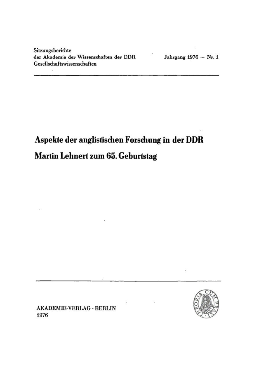 Page Fidelity Aspekte der anglistischen Forschung in der DDR; $174.26