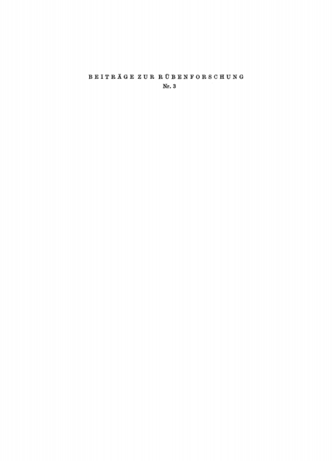 Cover image for book Beiträge zur Rübenforschung. Nr. 3
